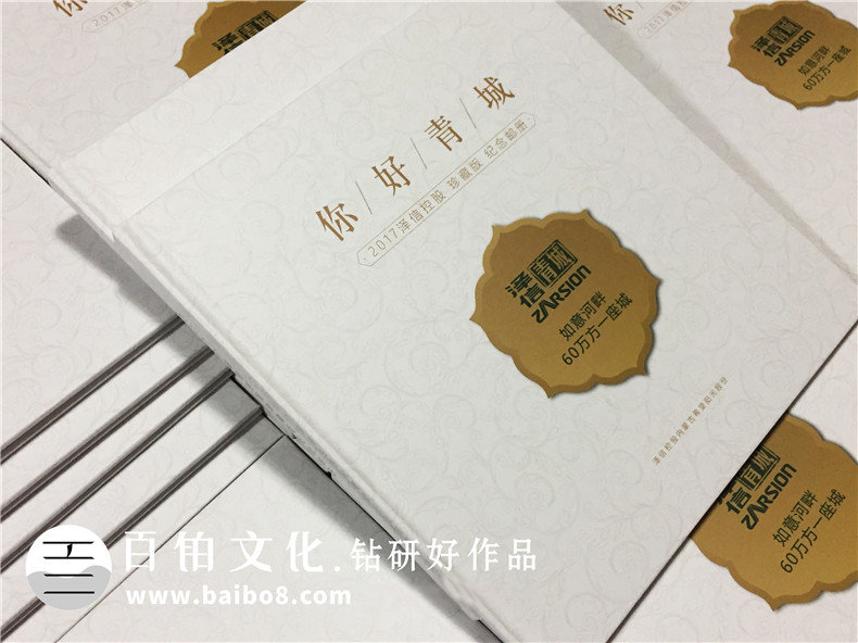 泽信控股企业纪念册邮册定制-公司宣传画册设计