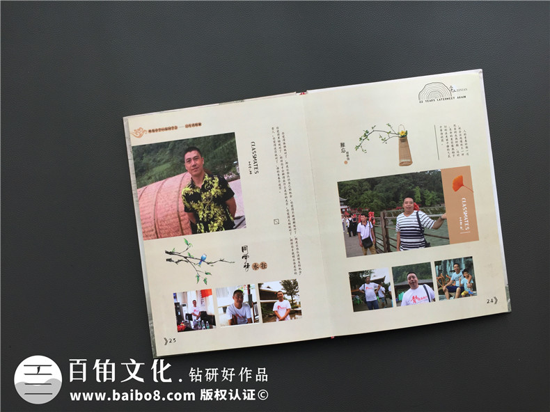 20年同学会纪念册设计思路-通讯录定制让人感想无限-重庆吹角中学