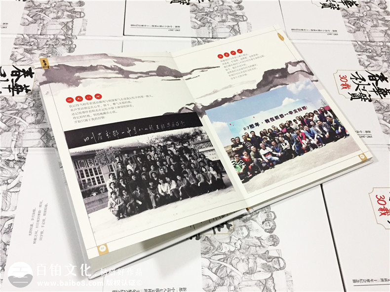 30周年聚会纪念册-同学会相册定制-新都一中