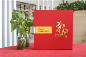 银行10周年宣传册设计-公司十周庆伴手礼纪念册定制