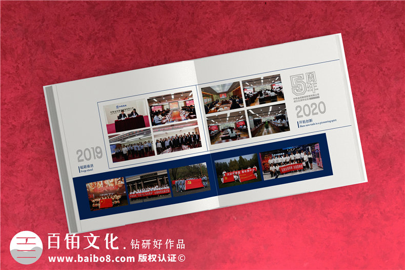 国企公司成立5周年做宣传纪念画册-单位十周年相册分为哪几个篇章