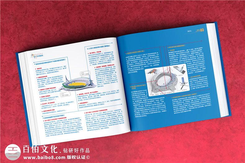重大工程项目成果纪念画册-援建体育场工程完工影像图册怎么编写