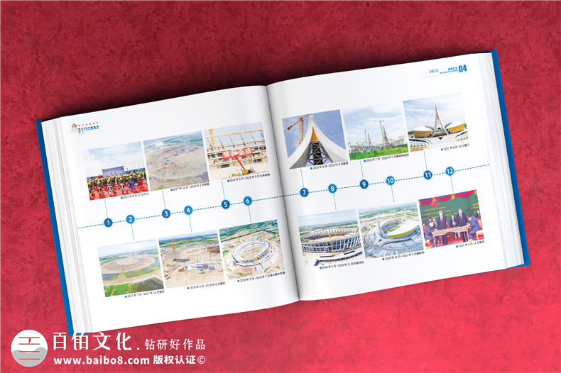 重大工程项目成果纪念画册-援建体育场工程完工影像图册怎么编写