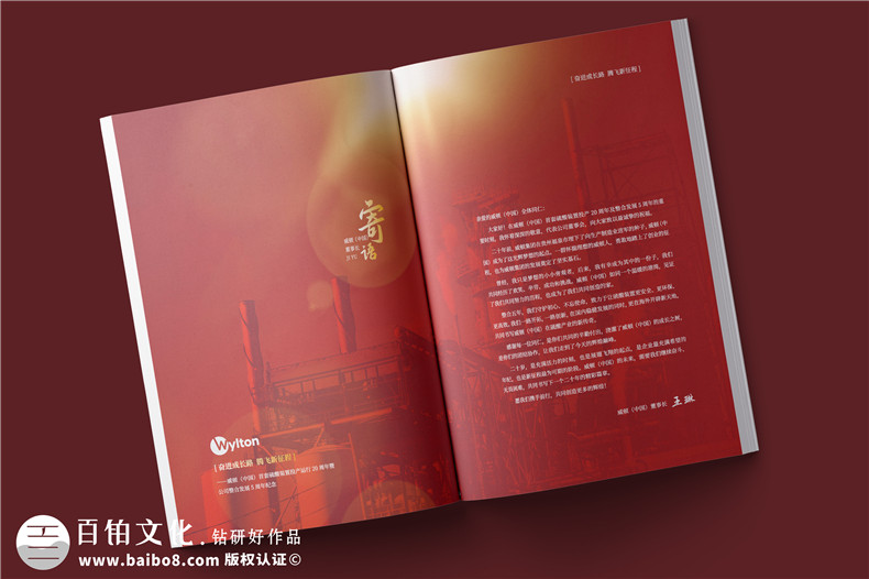 化工企业20周年纪念册设计-公司整合发展大事记画册
