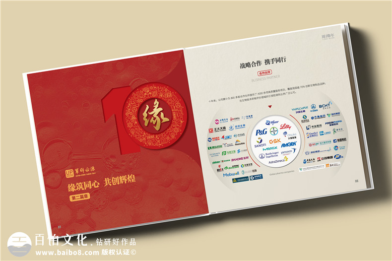 十载逐梦,邮币载情--药物研究公司10周年纪念邮册定制