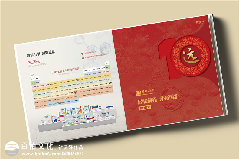 十载逐梦,邮币载情--药物研究公司10周年纪念邮册定制