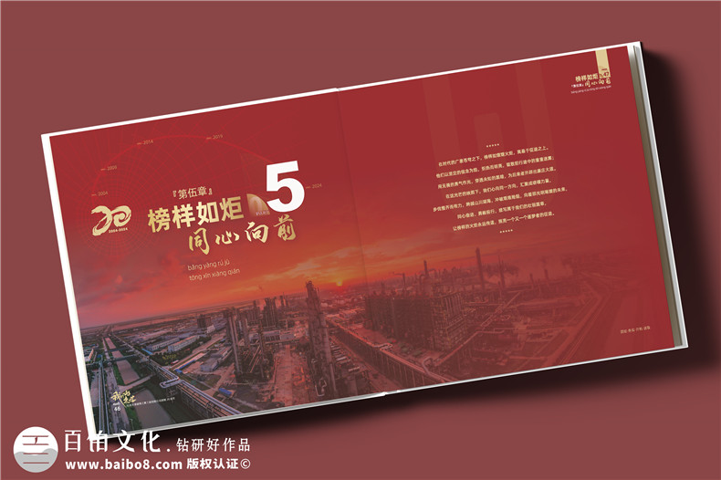 化工企业20周年纪念册设计定制--镌刻辉煌,展望未来​