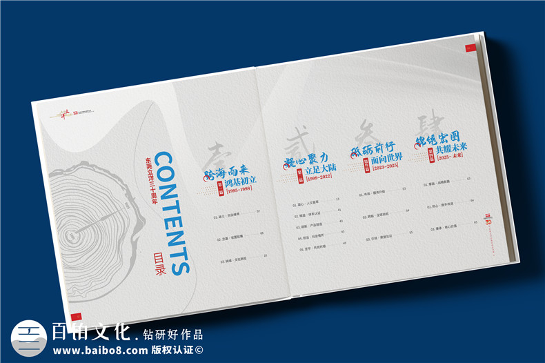 制造行业公司30周年纪念画册设计定制-工业企业周年纪念册