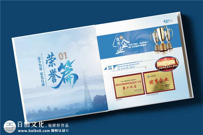 企业发展总结画册设计-国企年度工作回顾纪念册