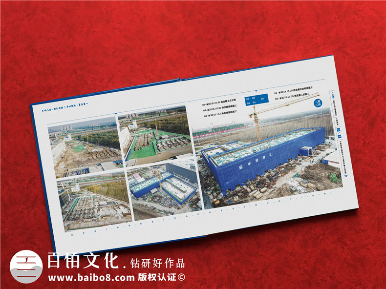 【工程項目竣工紀念相冊】鐵路軌道橋梁施工留念冊,結構展示相冊