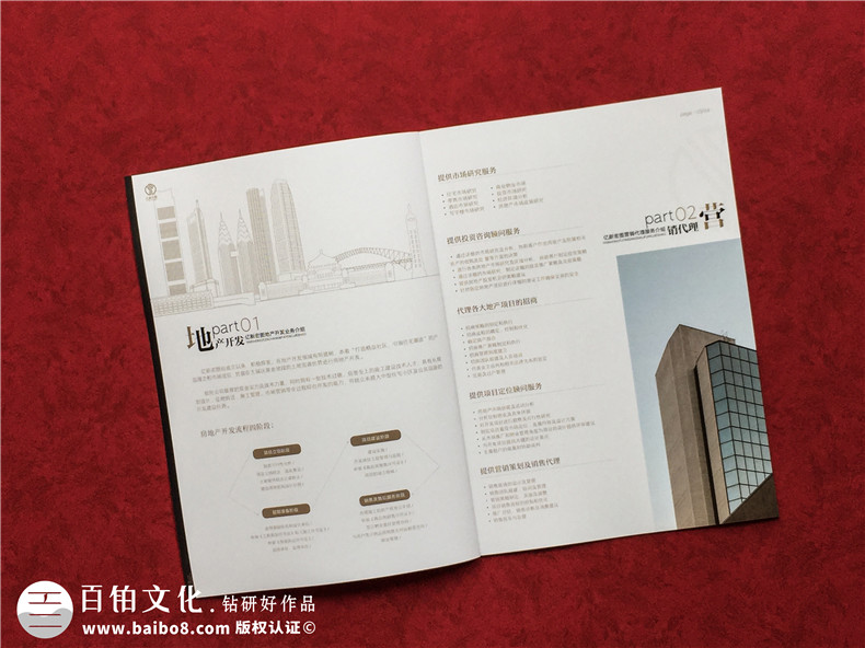 房地产置业开发公司宣传册设计-造价咨询物业管理营销代理企业画册