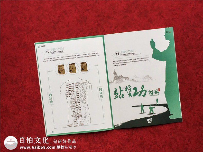 中医药产品宣传册设计-高端医疗科技公司画册-健康管理企业样本册