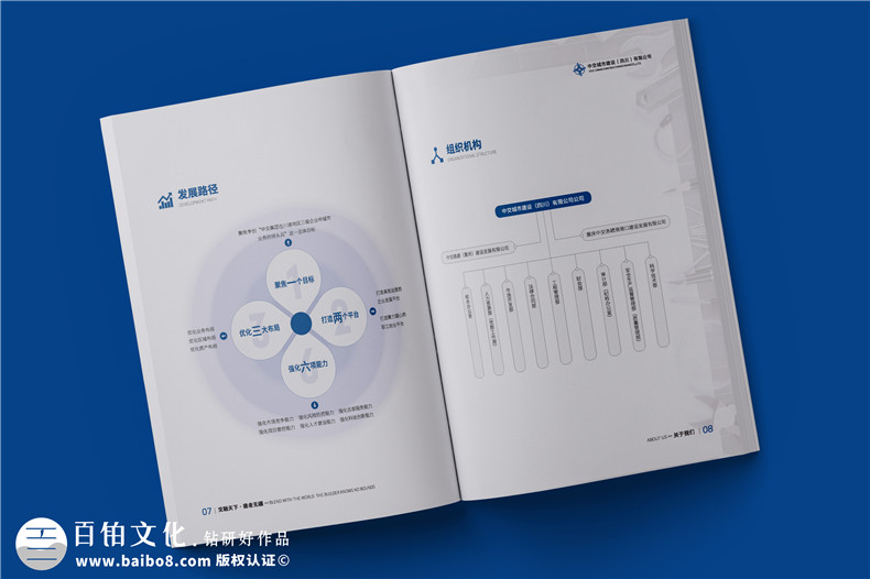 公路工程公司宣传册设计-市政建设企业简介画册