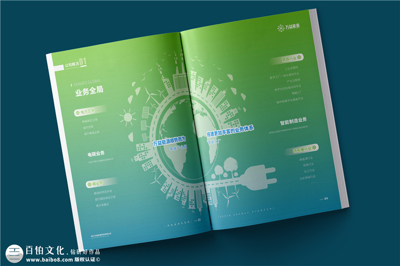 能源科技企业宣传册设计-电碳交易公司画册制作