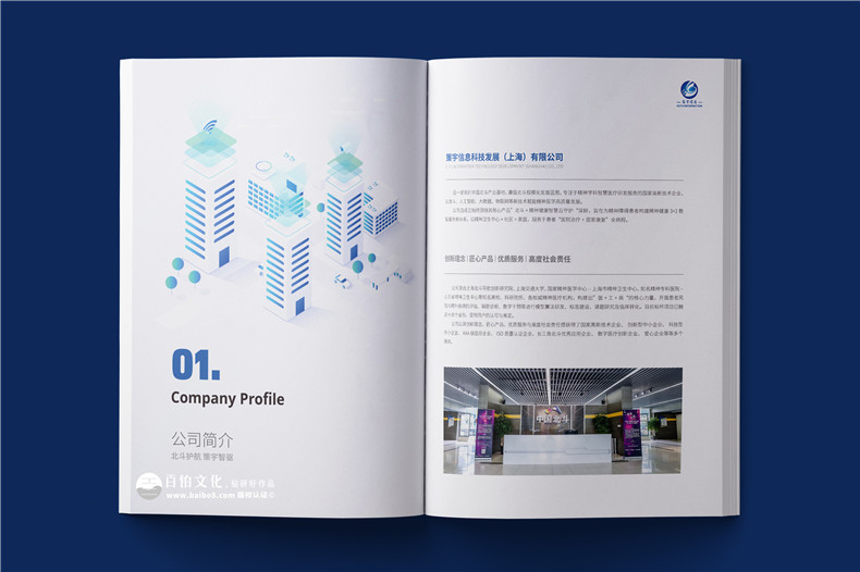 精神学科智慧医疗研发科技公司宣传册设计