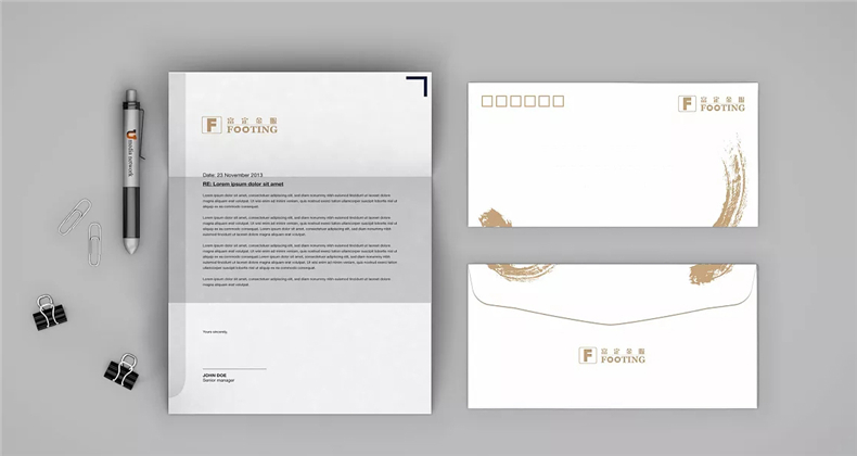 企业档案袋设计制作-公司信封定制-便签纸印刷