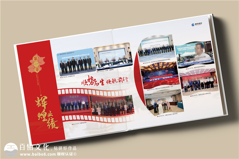 公司高管离任纪念册定制-经理调任相册设计