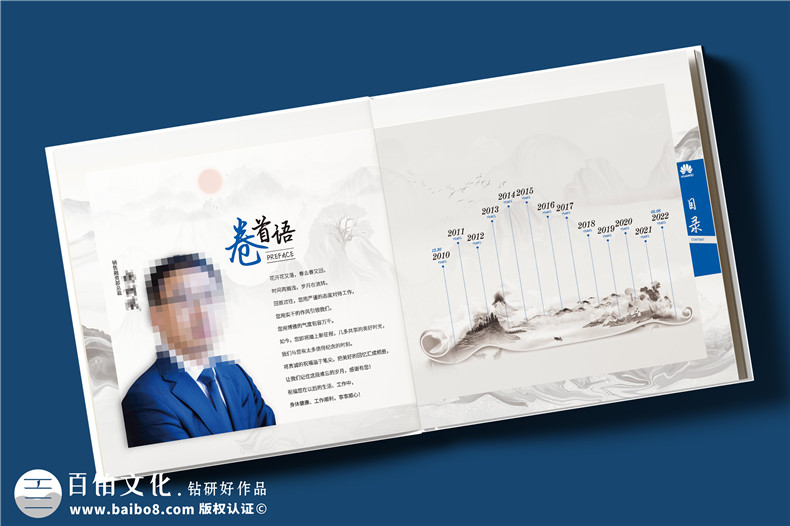 集团核心高管调任变迁纪念册-领导任职点滴影像纪念手册