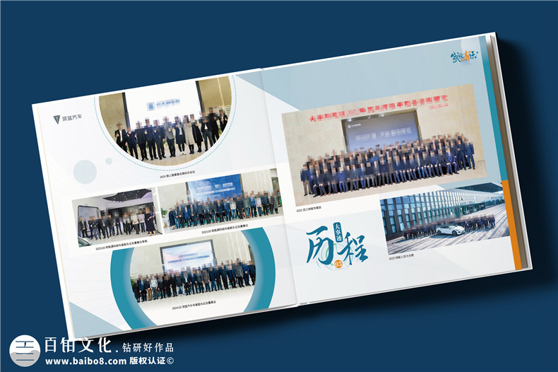 集团高层管理人员调任纪念册-感恩同行履职历程定制纪念书本