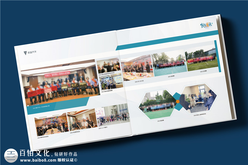 集团高层管理人员调任纪念册-感恩同行履职历程定制纪念书本