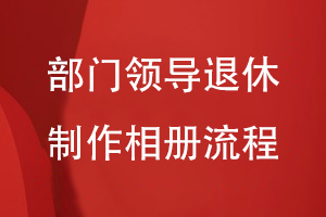 部门领导退休制作相册流程